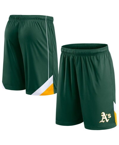 Shop Fanatics Men's  Green Oakland Athletics Slice Shorts