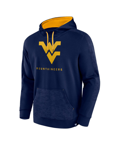 Fanatics Men's  Navy West Virginia Mountaineers Defender Pullover Hoodie In Navy