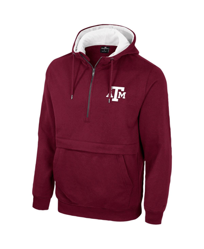 Colosseum Men's  Maroon Texas A&m Aggies Half-zip Hoodie In Maroon