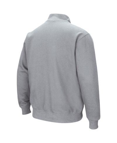 Colosseum Men's  Appalachian State Mountaineers Tortugas Logo Quarter-zip Jacket In Heathered Gray