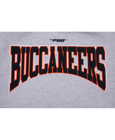 Shop Pro Standard Men's  Heather Gray Tampa Bay Buccaneers Crest Emblem Pullover Sweatshirt