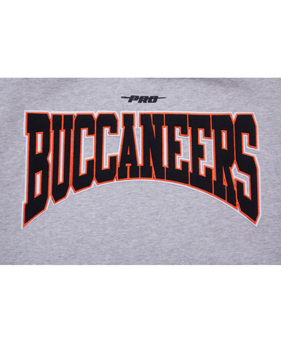 Pro Standard Men's  Heather Gray Tampa Bay Buccaneers Crest Emblem Pullover Sweatshirt In Heather Gray