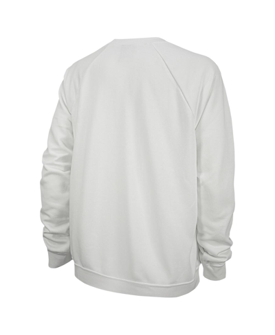 Shop Nike Women's  White Colorado Buffaloes We Here Varsity Raglan Pullover Sweatshirt