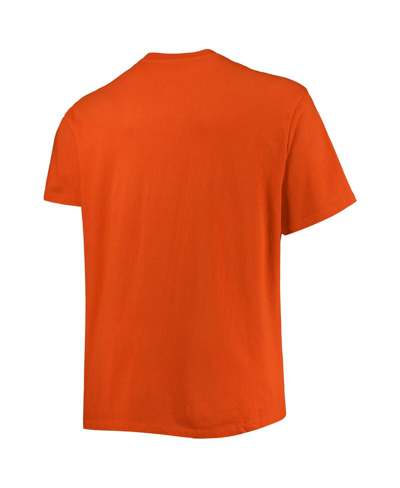 Shop Champion Men's  Orange Clemson Tigers Big And Tall Arch Over Wordmark T-shirt