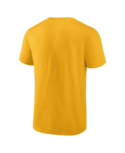 Shop Fanatics Men's  Gold Nashville Predators Barnburner T-shirt