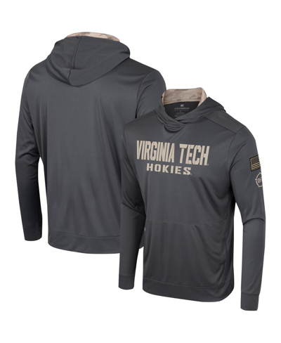 Shop Colosseum Men's  Charcoal Virginia Tech Hokies Oht Military-inspired Appreciation Long Sleeve Hoodie