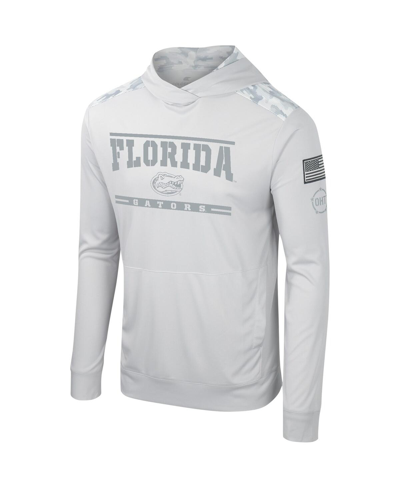 Shop Colosseum Men's  Gray Florida Gators Oht Military-inspired Appreciation Long Sleeve Hoodie T-shirt
