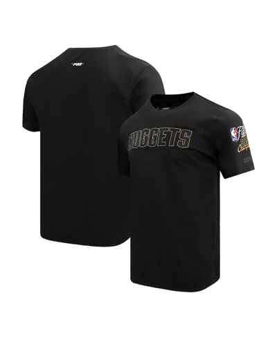 Pro Standard Unisex  Black Denver Nuggets 2023 Nba Finals Champions T-shirt In Black
