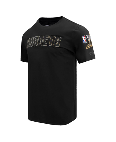 Pro Standard Unisex  Black Denver Nuggets 2023 Nba Finals Champions T-shirt In Black