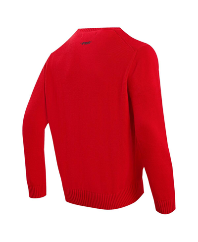 Shop Pro Standard Men's  Red Kansas City Chiefs Prep Knit Sweater