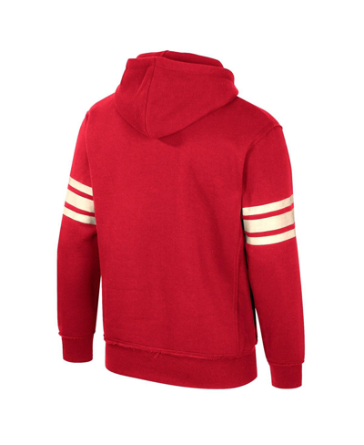 Colosseum Crimson Alabama Crimson Tide Saluting Pullover Hoodie In Crimson