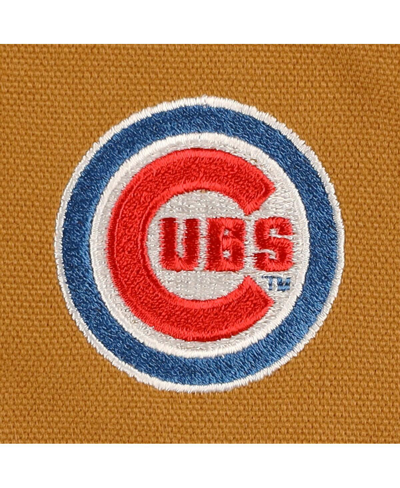 Shop Dunbrooke Men's  Brown Chicago Cubs Dakota Work Full-zip Hoodie Jacket