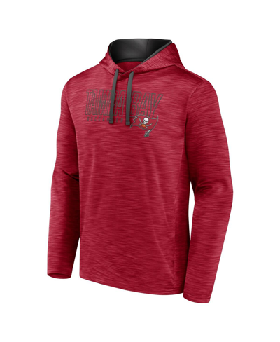 Fanatics Branded Heather Red Tampa Bay Buccaneers Hook And Ladder Pullover Hoodie In Heather Red