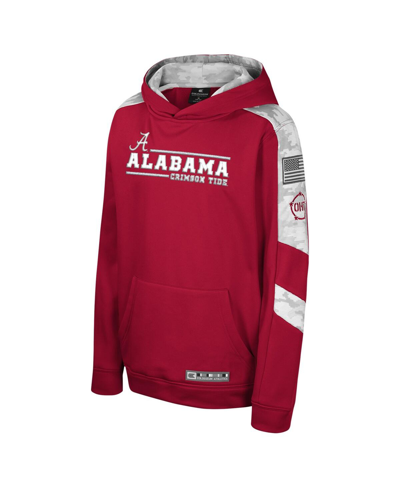 Colosseum Big Boys  Crimson Alabama Crimson Tide Oht Military-inspired Appreciation Cyclone Digital C In Crimson