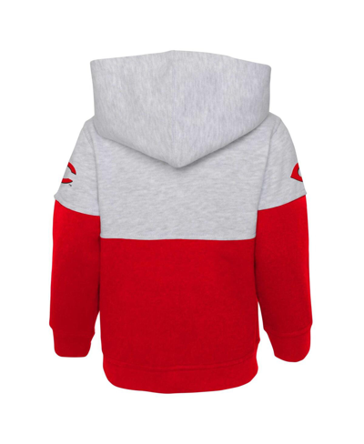 Outerstuff Toddler Boys And Girls Red, Heather Gray Cincinnati Reds Two-piece Playmaker Set In Red,heather Gray