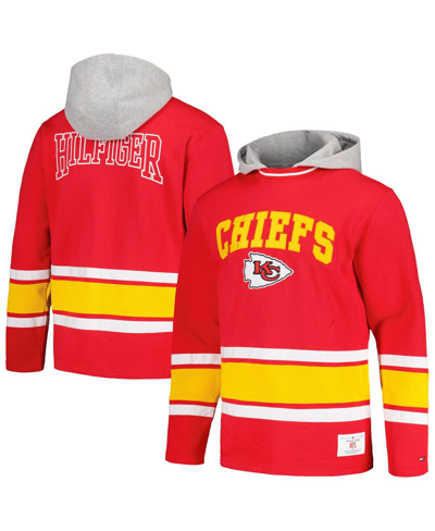 Shop Tommy Hilfiger Men's  Red Kansas City Chiefs Ivan Fashion Pullover Hoodie