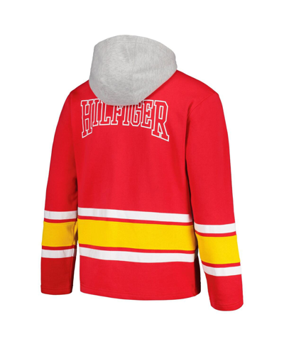 Shop Tommy Hilfiger Men's  Red Kansas City Chiefs Ivan Fashion Pullover Hoodie