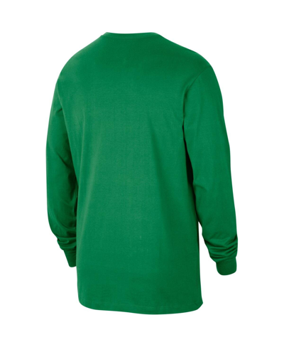 Shop Nike Men's  Green Oregon Ducks Slam Dunk Long Sleeve T-shirt