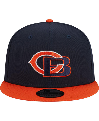 Shop New Era Men's  Navy, Orange Chicago Bears City Originals 9fifty Snapback Hat In Navy,orange