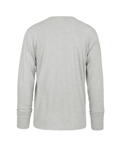 Shop 47 Brand Men's ' Gray Distressed Miami Dolphins Premier Franklin Long Sleeve T-shirt