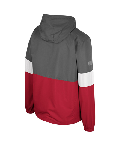 Colosseum Charcoal Arkansas Razorbacks Miles Full-zip Jacket In Charcoal