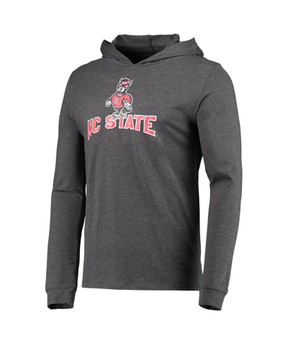 Shop Concepts Sport Men's  Red, Heather Charcoal Nc State Wolfpack Meter Long Sleeve Hoodie T-shirt And Jo In Red,heather Charcoal