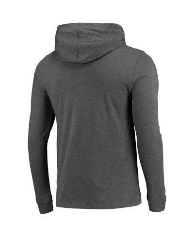 Concepts Sport Red/heather Charcoal Nc State Wolfpack Meter Long Sleeve Hoodie T-shirt & Jogger Paja In Red,heather Charcoal