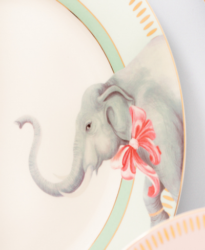 Shop Yvonne Ellen Animal Side Plates, Set Of 4 In Multi