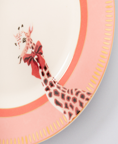 Shop Yvonne Ellen Animal Side Plates, Set Of 4 In Multi