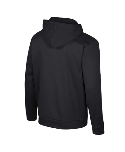 Colosseum Men's  Black Oklahoma Sooners Quarter-zip Hoodie In Black