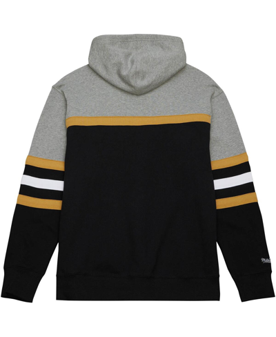 Mitchell & Ness Men's  Black, Gray Vegas Golden Knights Head Coach Pullover Hoodie In Black,gray