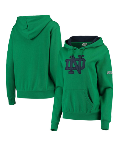 Stadium Athletic Women's  Kelly Green Notre Dame Fighting Irish Big Logo Pullover Hoodie In Kelly Green