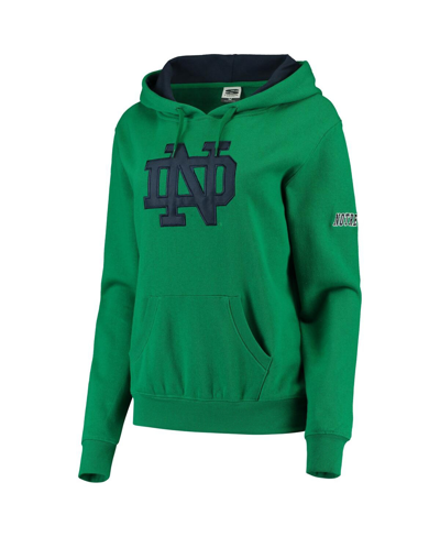 Stadium Athletic Women's  Kelly Green Notre Dame Fighting Irish Big Logo Pullover Hoodie In Kelly Green
