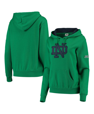 Shop Stadium Athletic Women's  Kelly Green Notre Dame Fighting Irish Big Logo Pullover Hoodie