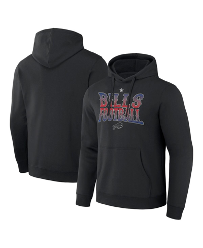 Shop Fanatics Men's Nfl X Darius Rucker Collection By  Black Buffalo Bills Rock N' Footballâ Pullover Hood