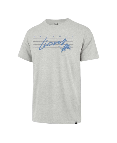 Shop 47 Brand Men's ' Gray Distressed Detroit Lions Downburst Franklin T-shirt