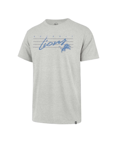 47 Brand Men's ' Gray Distressed Detroit Lions Downburst Franklin T-shirt In Gray