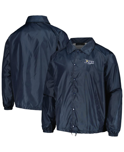 Shop Dunbrooke Men's  Navy Tampa Bay Rays Coach's Raglan Full-snap Windbreaker Jacket