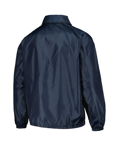 Dunbrooke Men's  Navy Tampa Bay Rays Coach's Raglan Full-snap Windbreaker Jacket In Navy