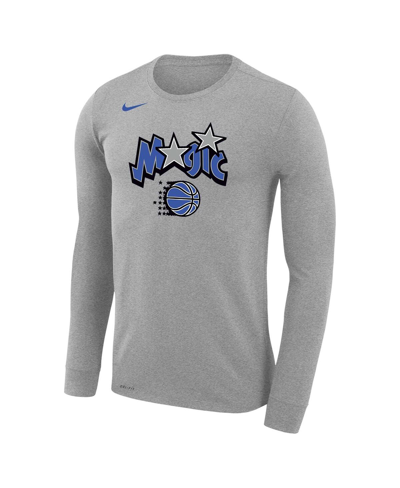 Shop Nike Men's  Gray Orlando Magic Classic Edition Legend Performance Long Sleeve T-shirt