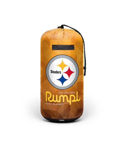 Shop Rumpl Pittsburgh Steelers 75'' X 52'' Geo Original Puffy Blanket In Brown