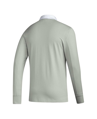 Shop Adidas Originals Men's Adidas 2023 Player Gray New England Revolution Travel Long Sleeve Polo Shirt