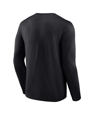 Fanatics Men's Black Georgia Bulldogs Big Tall Vision Long Sleeve T-shirt In Black
