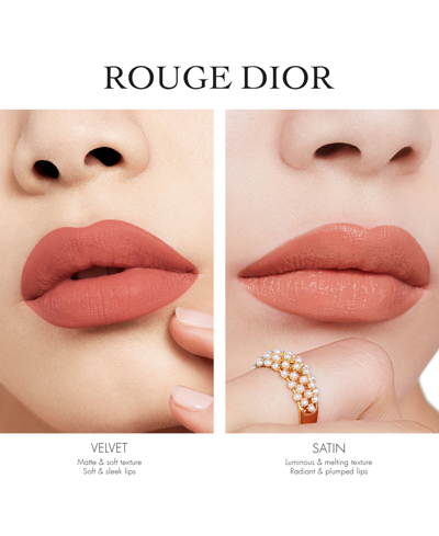 Shop Dior Rouge  Lipstick In Feel Good - A Fuchsia Pink