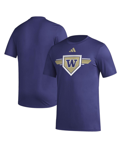 Shop Adidas Originals Men's Adidas Purple Washington Huskies 2023/24 Aeroready Homeland Plate Pregame T-shirt