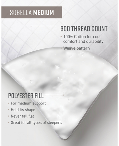 Shop Sobel Westex Sobella Side Sleeper 100% Cotton Face Medium Density Pillow, King In White