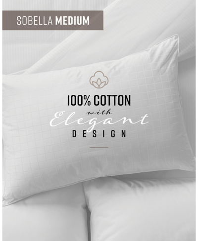 Shop Sobel Westex Sobella Side Sleeper 100% Cotton Face Medium Density Pillow, King In White