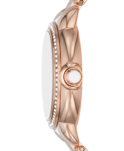 Shop Emporio Armani Women's Rose Gold-tone Stainless Steel Bracelet Watch 32mm