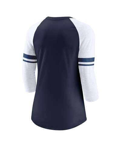 Nike Women's  Navy Tennessee Titans 3/4-sleeve Lightweight Raglan Fashion T-shirt In Navy