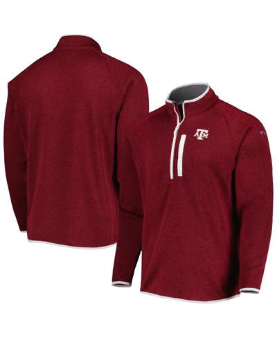 Columbia Men's  Maroon Texas A&m Aggies Canyon Point Raglan Half-zip Top In Maroon